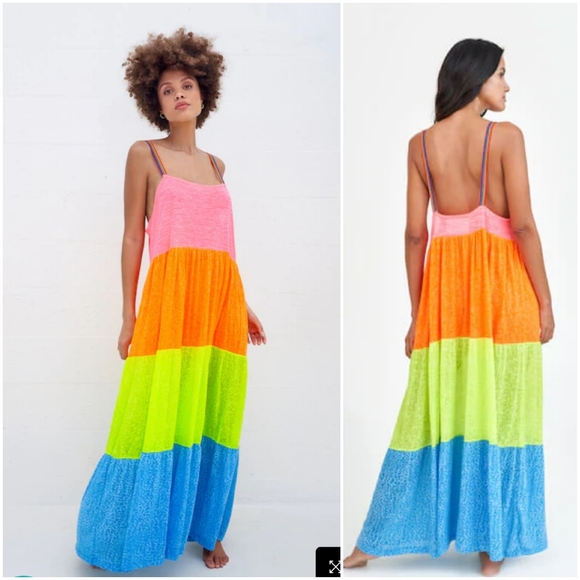 Pitusa Dresses & Skirts - Pitusa Rainbow Maxi Standard Size